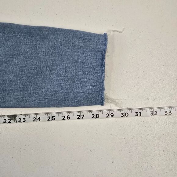 Levi's 721 High Rise Skinny Jeans Light Wash Raw Hem Size 32 4290 NWT - Picture 7 of 11